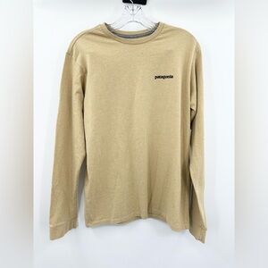 Patagonia Men's Brown Organic Cotton Long  Sleeve Responsibili-Tee Shirt Size XS